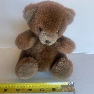 Plush Charm Co. 6” stuffed sitting brown Bear